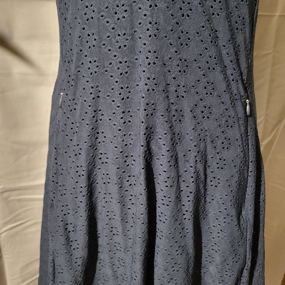 Kyodan Medium Blue vneck dress With Pockets - Picture 2 of 7